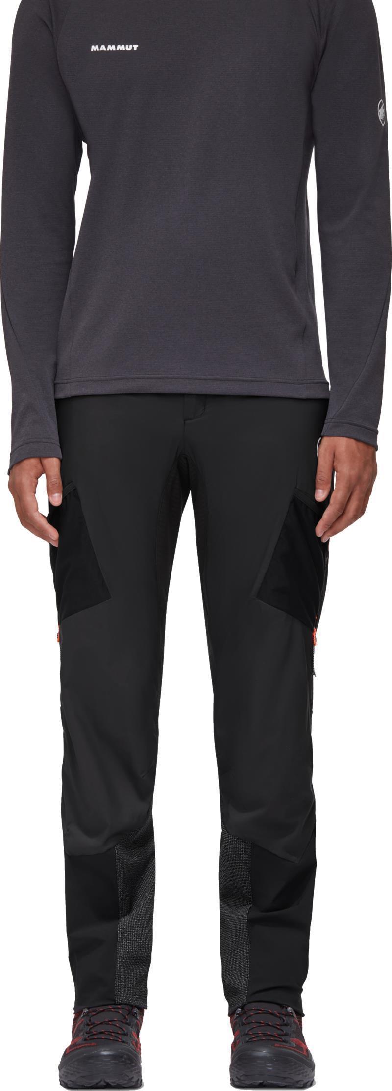 Aenergy IN Hybrid Pants, Reg - Mens - Black / Vibrant Orange 2