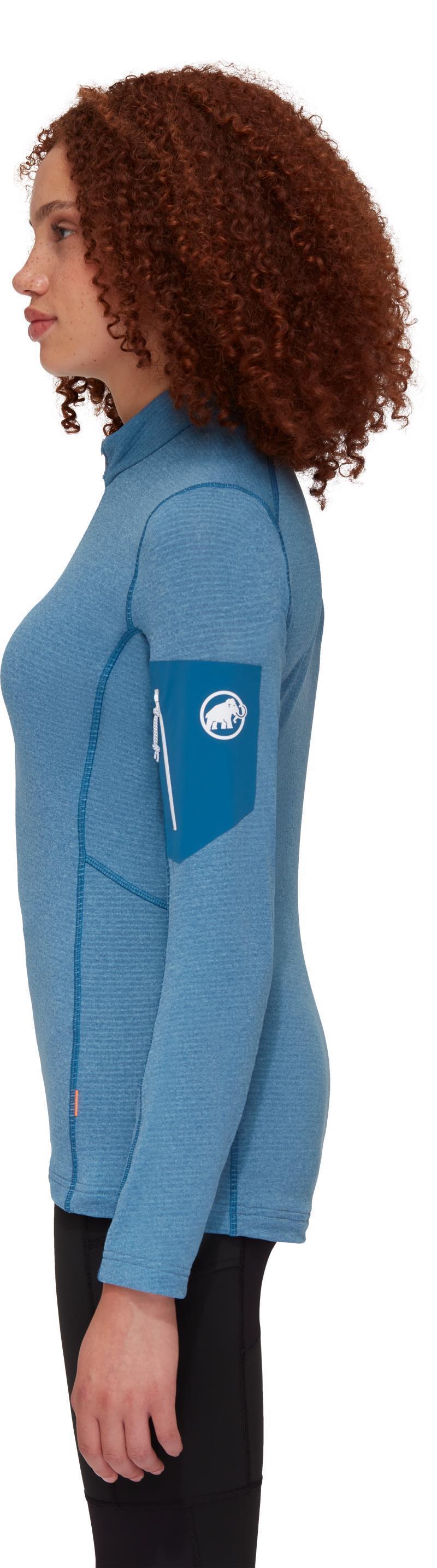 Aenergy Light ML Half Zip Pullover - Womens - Cool Blue / Deep Ice 3
