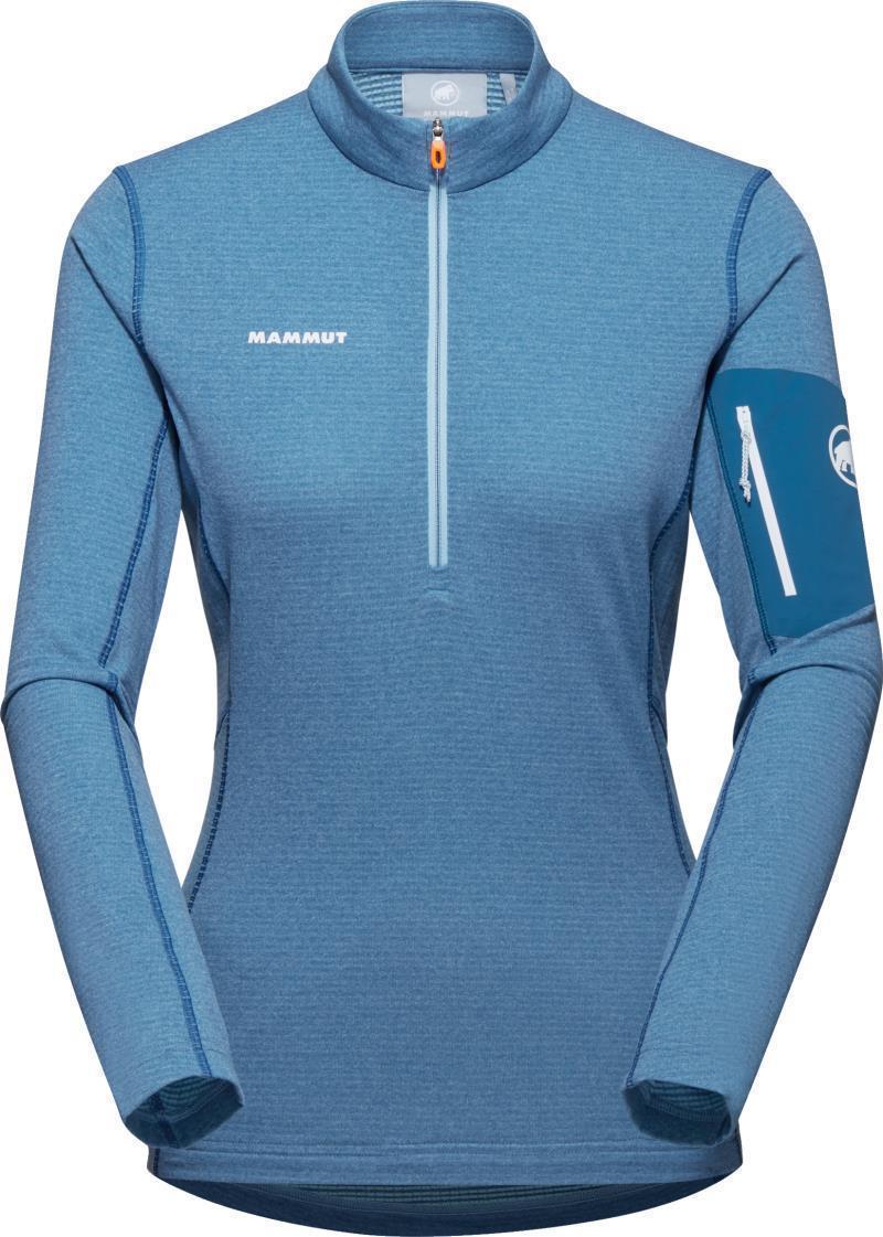 Aenergy Light ML Half Zip Pullover - Womens - Cool Blue / Deep Ice 1