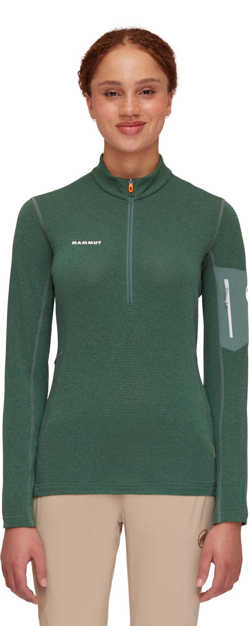 Aenergy Light ML Half Zip Pullover - Womens - Dark Jade 2
