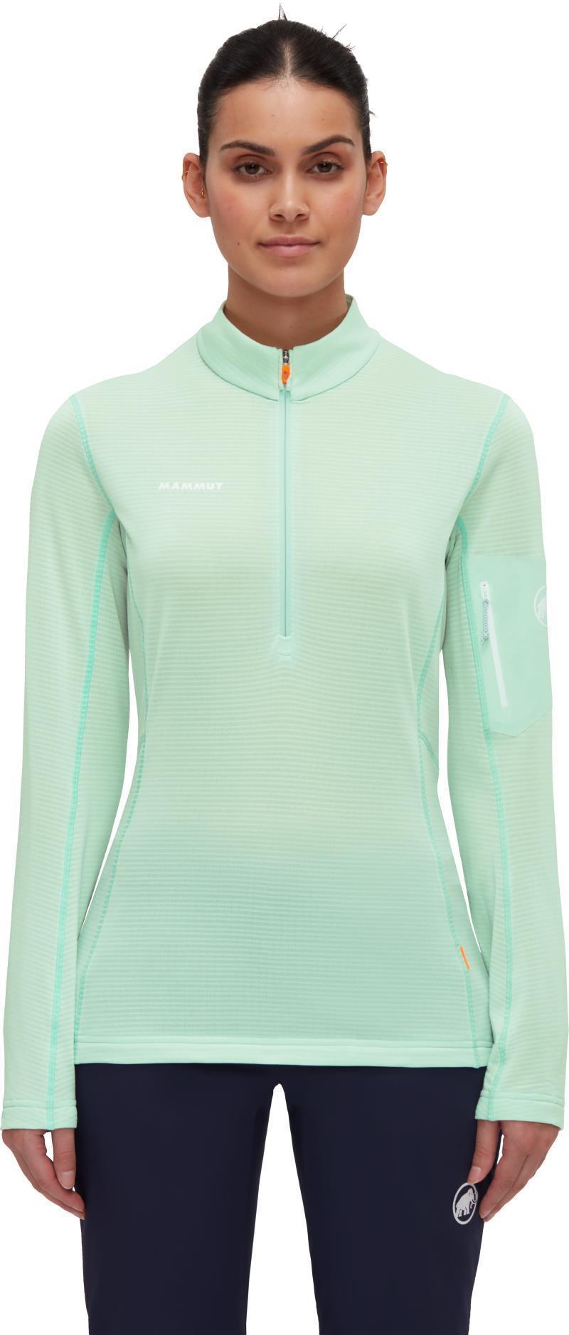 Aenergy Light ML Half Zip Pullover - Womens - Neo Mint 2