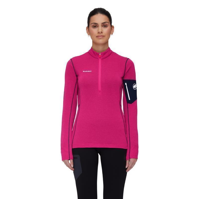 Aenergy Light ML Half Zip Pullover - Womens - Pink / Marine 2
