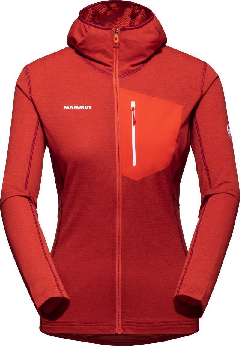 Aenergy Light ML Hooded Jacket - Womens - Hot Red / Blood Red 1