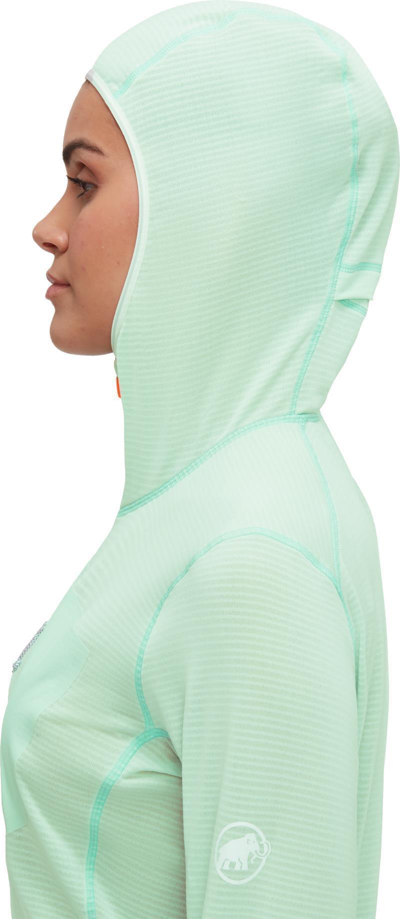 Aenergy Light ML Hooded Jacket - Womens - Neo Mint 5