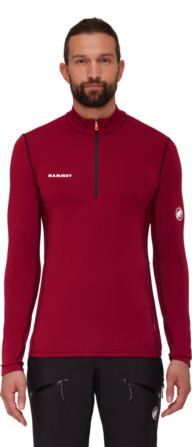 Aenergy ML Half Zip Pullover - Mens - Blood Red / Black 2