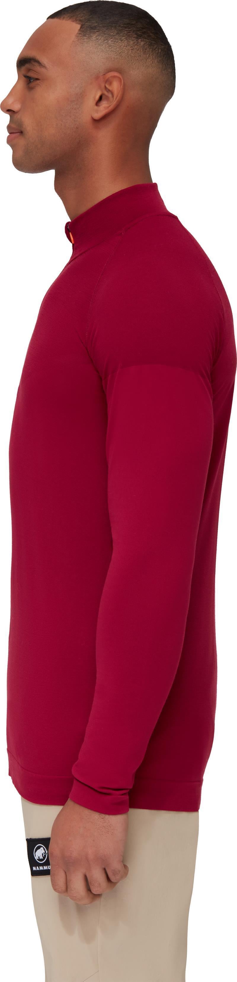 Trift Half Zip LS - Mens - Blood Red 3
