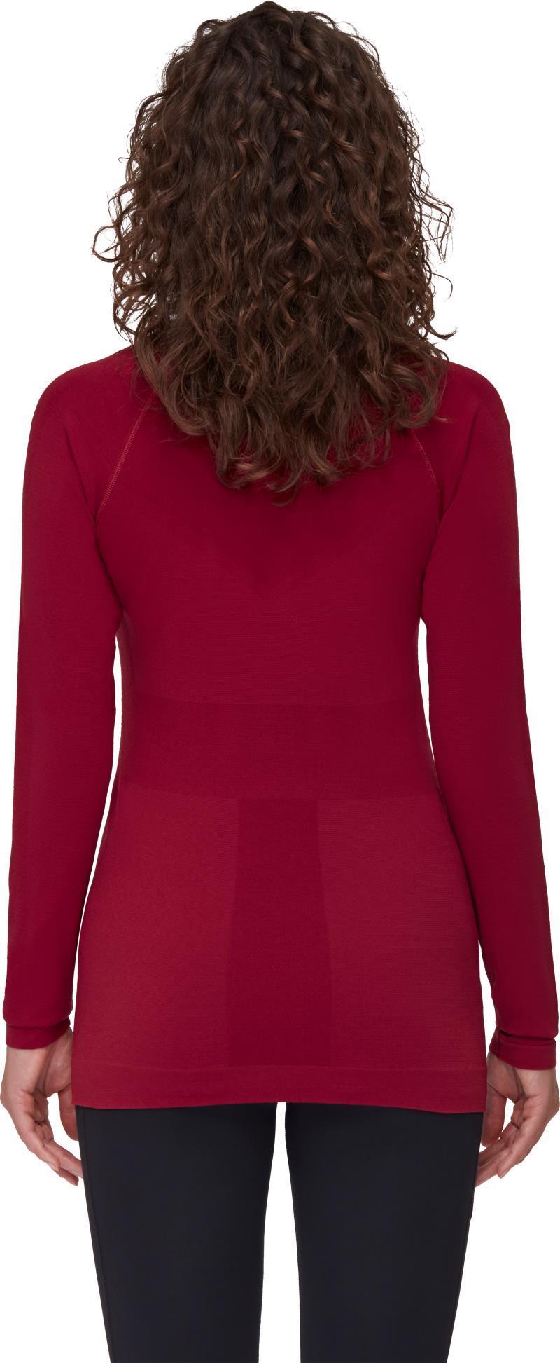 Trift Half Zip LS - Womens - Blood Red 4