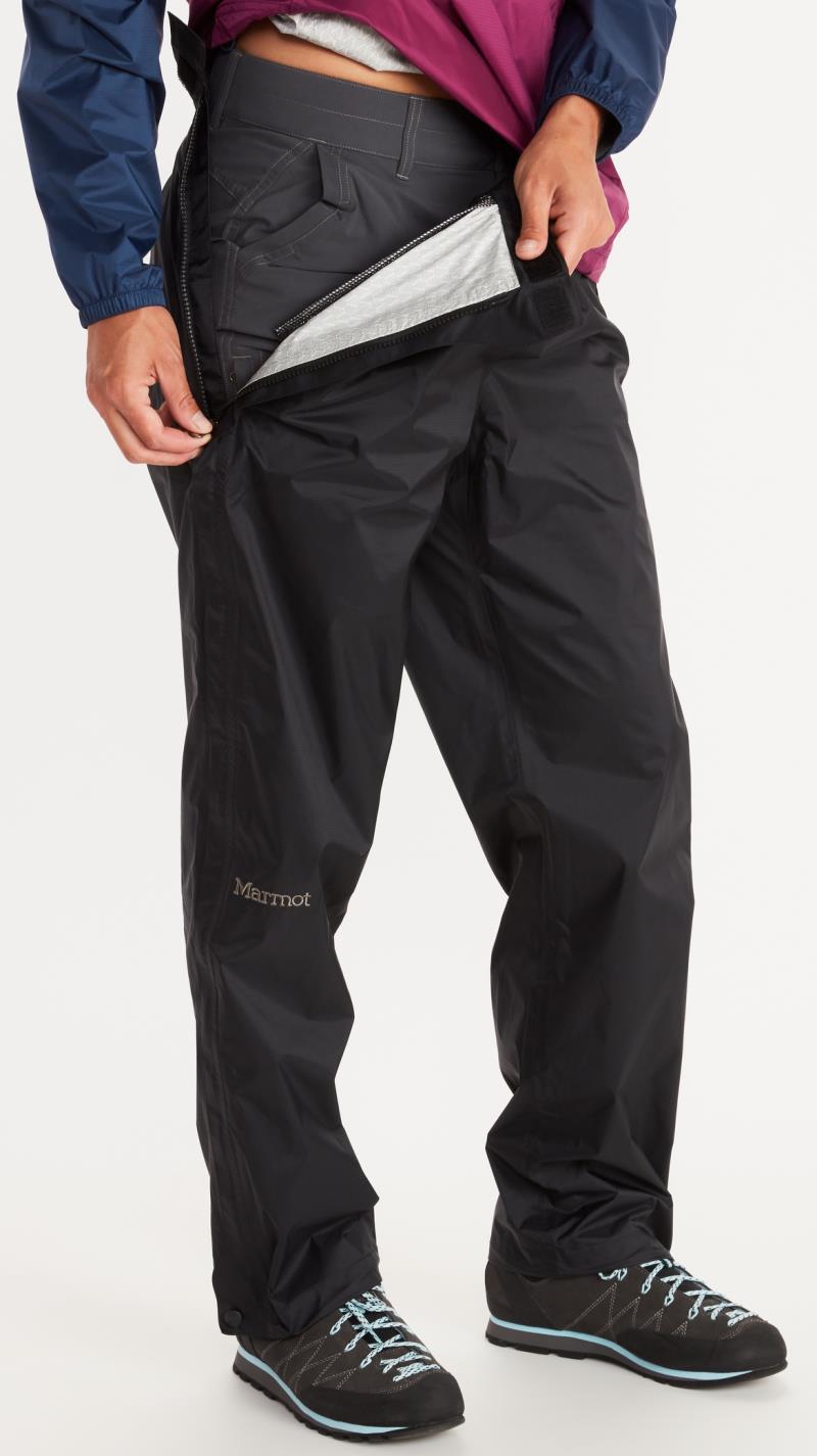 PreCip Eco Full Zip Pants, Reg - Womens - black 1