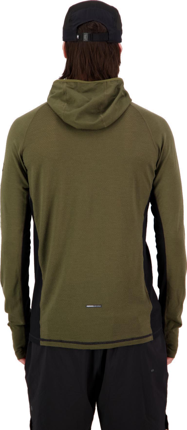 Temple Tech Hood - Mens - Dark Olive / Black 3