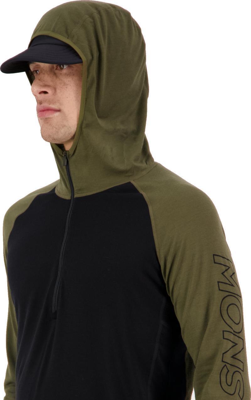 Temple Tech Hood - Mens - Dark Olive / Black 5