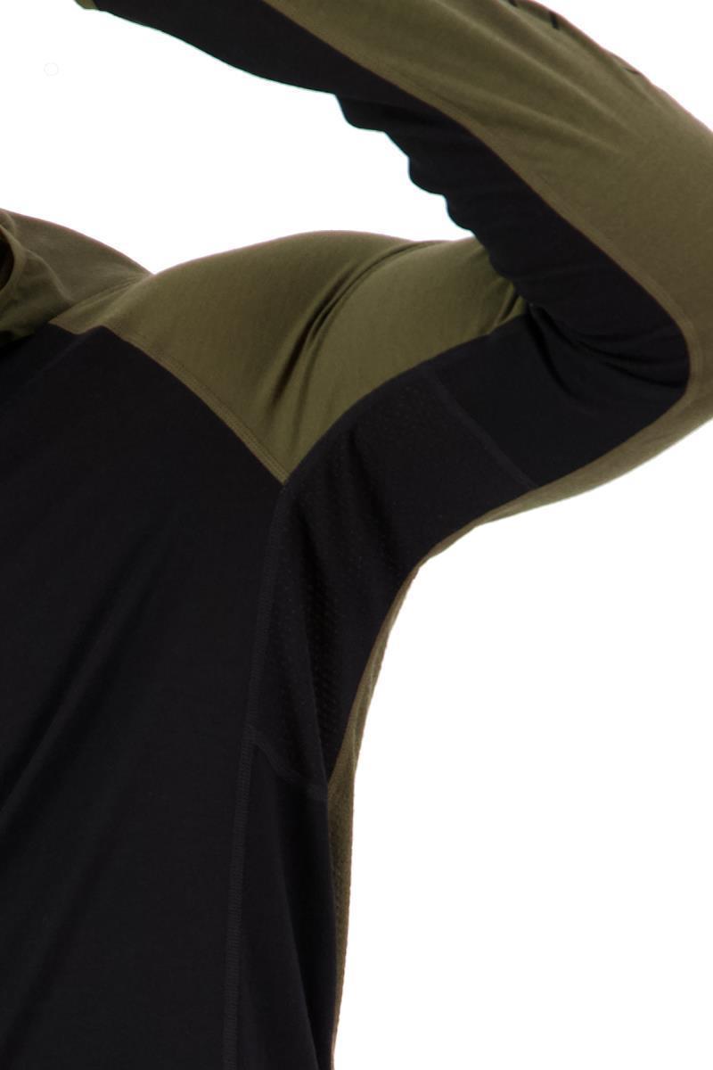 Temple Tech Hood - Mens - Dark Olive / Black 6