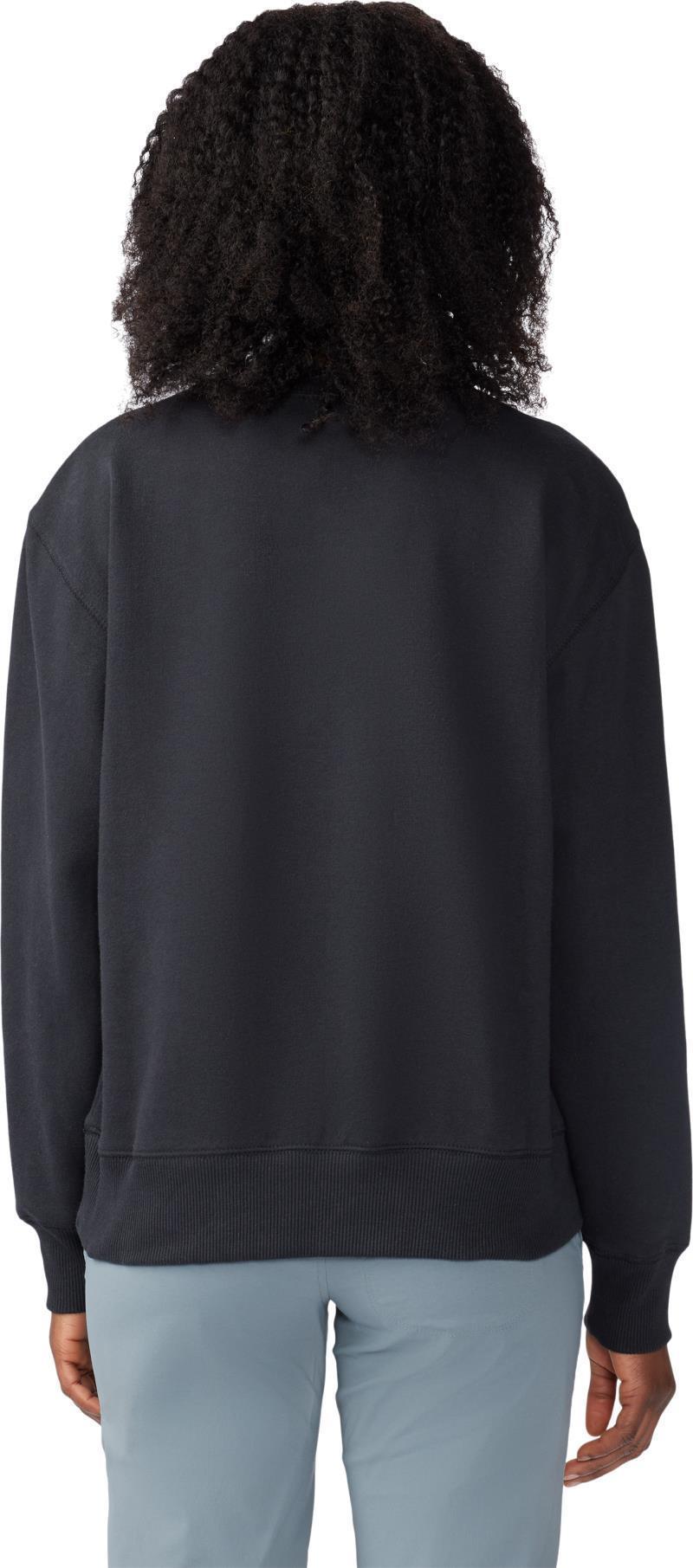 90s MHW Logo Pullover Crew - Womens - Black 4