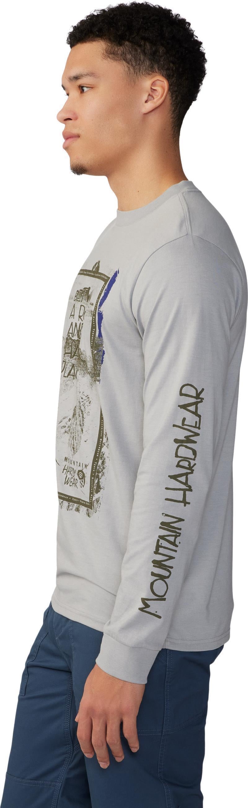 93 Climber LS - Mens - Hardwear Grey Heather 2