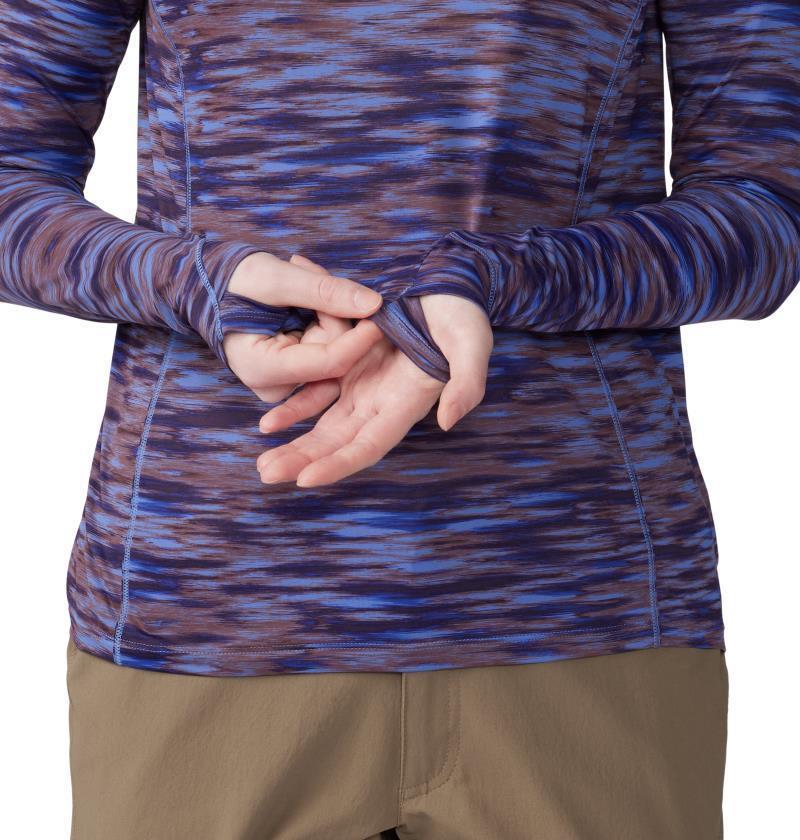 Crater Lake Active Hoody - Womens - Berry Vivid Frequency Print 6