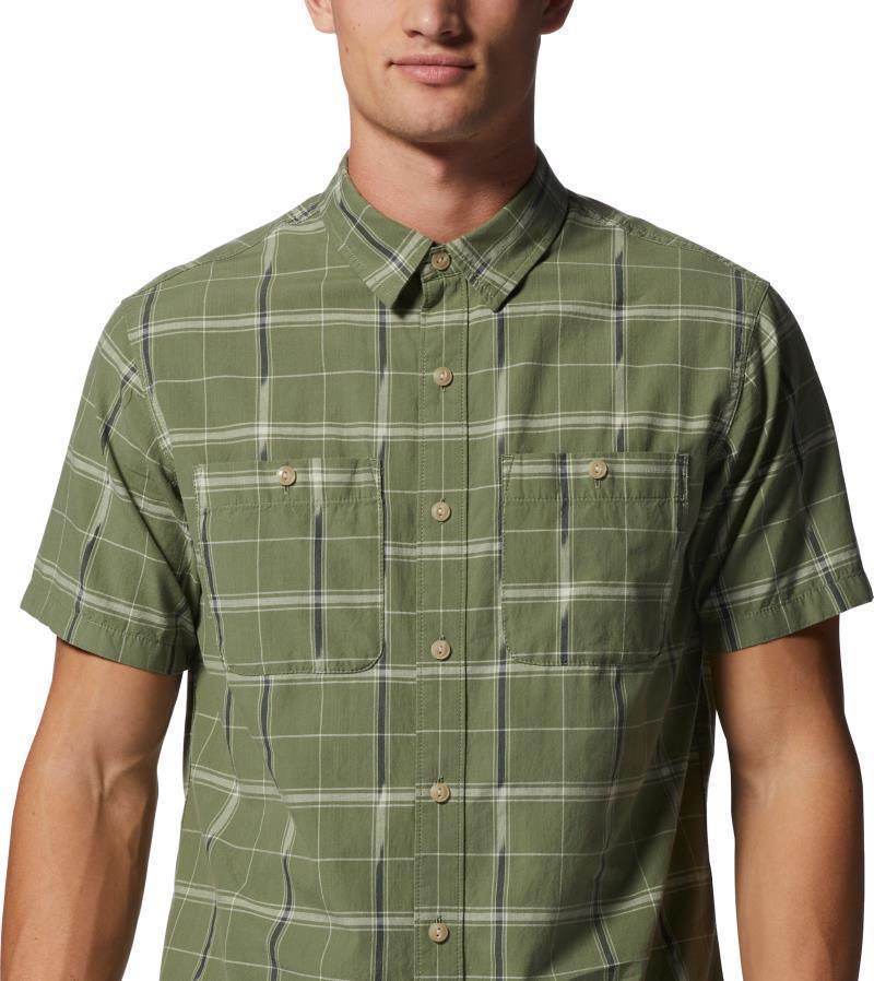 Grove Hide Out SS Shirt - Mens - Field Windowpane Ikat 5