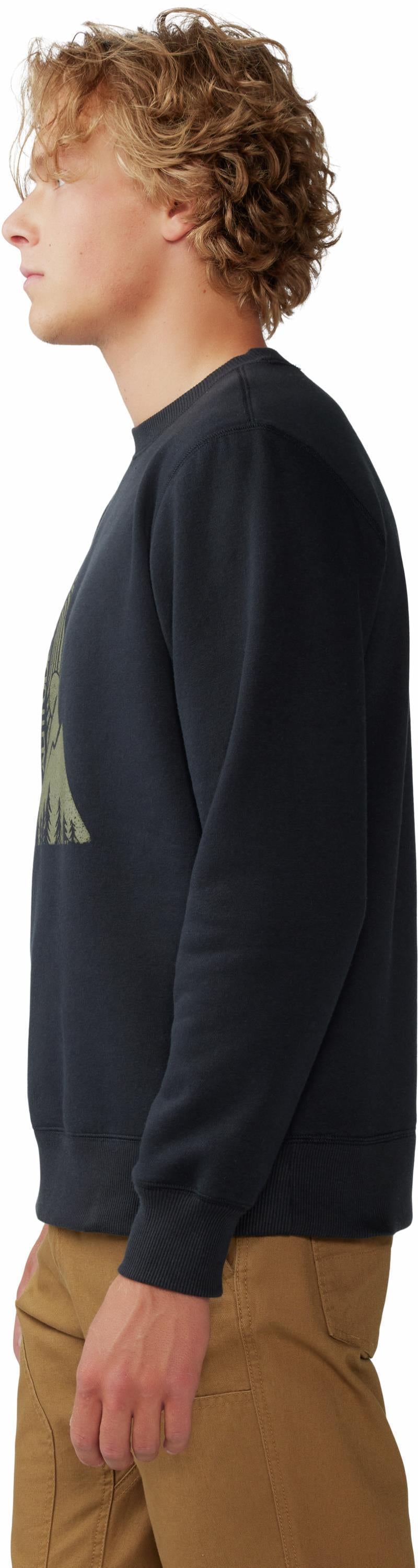 Jagged Peak Pullover Crew - Mens - Black 5