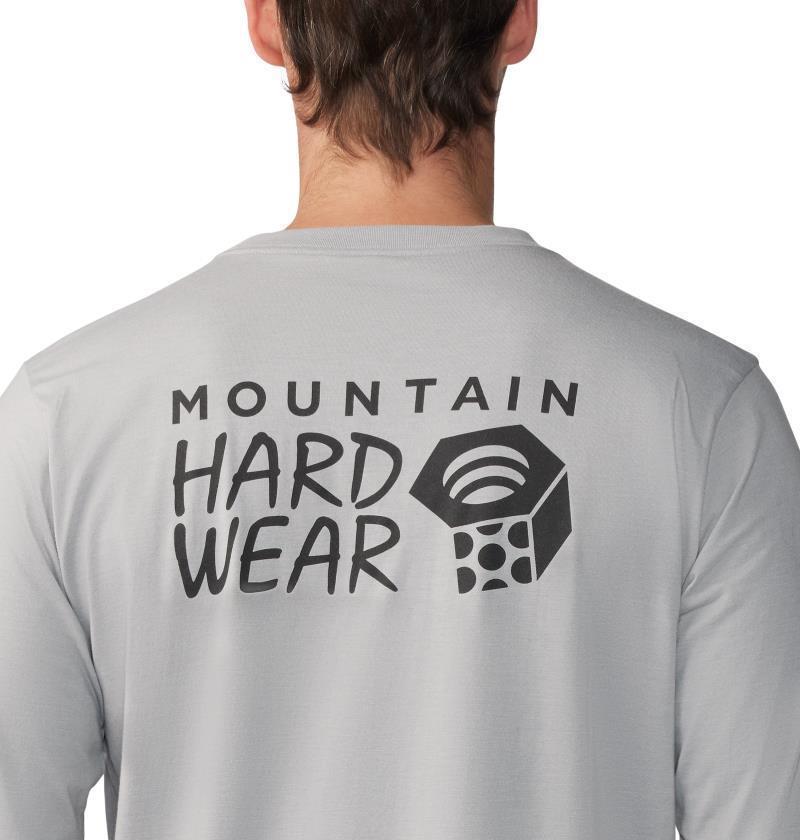 MHW Back Logo LS - Mens - Hardwear Heather Grey 5