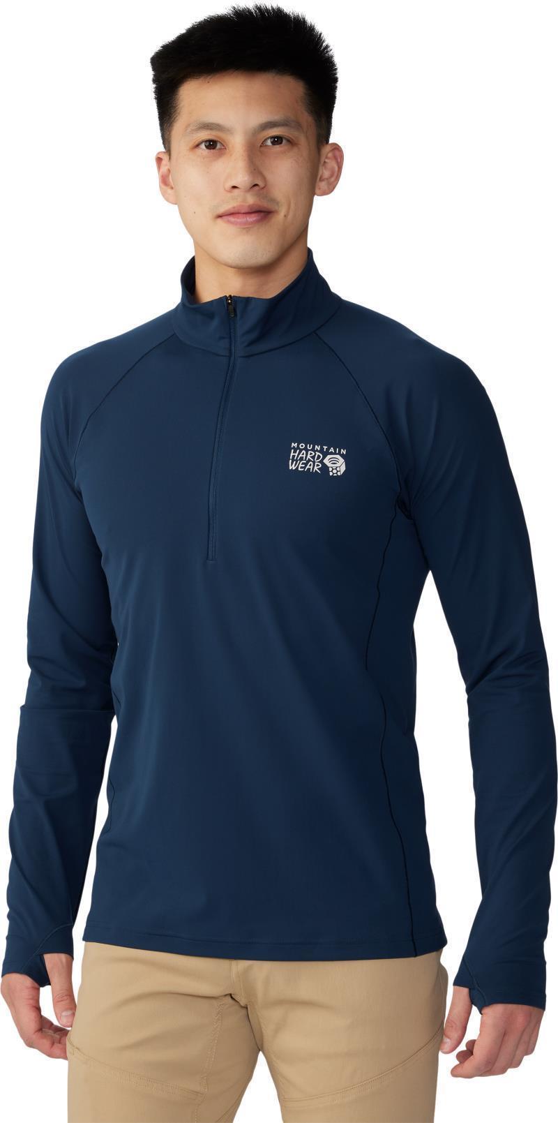 Mountain Stretch Half Zip - Mens - Hardwear Navy 1