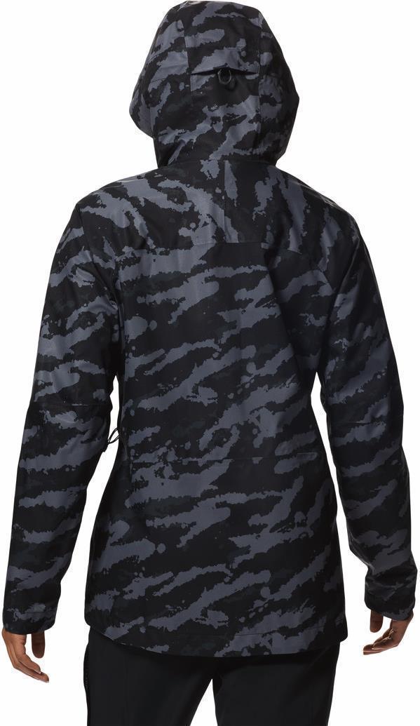 Stretch Ozonic Jacket - Womens - Black Paintstrokes Print 2