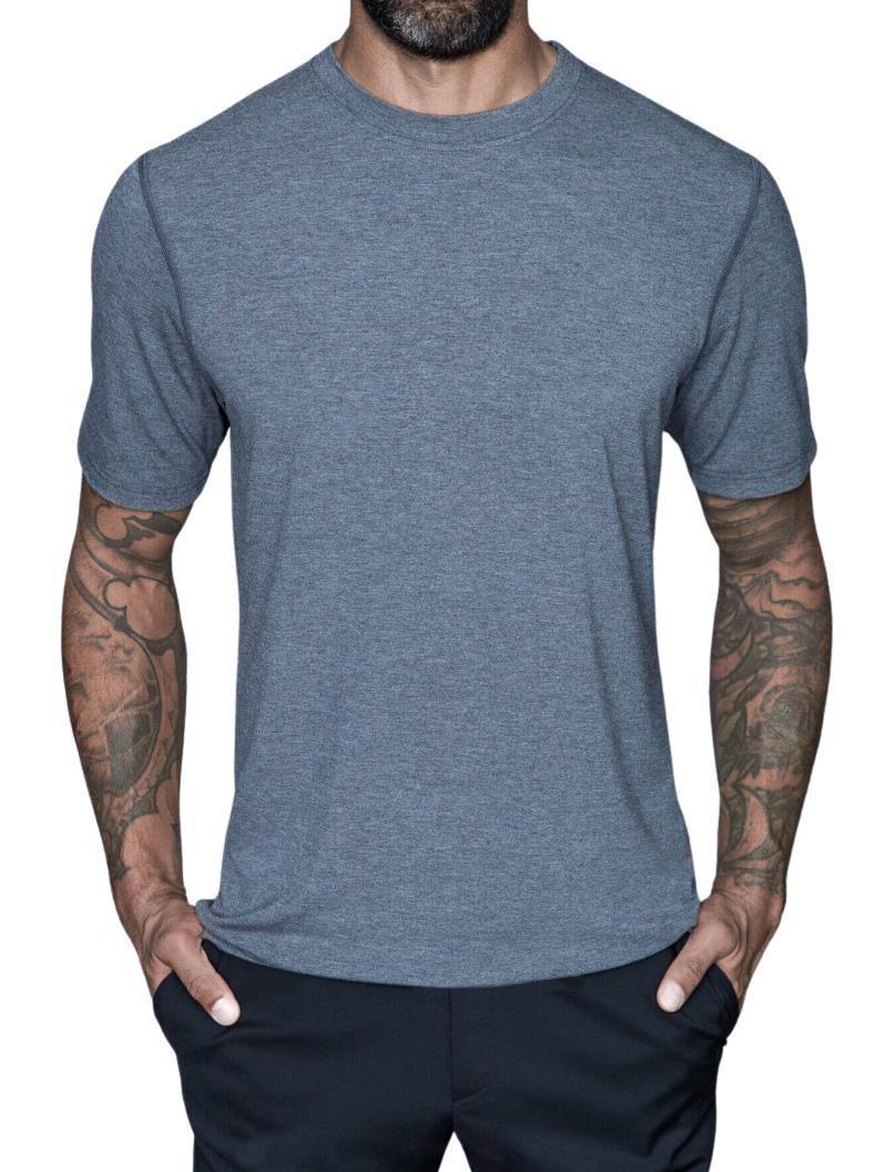 Crowe Corian Mix - Tall Crew Tee - Mens - Dark Heather 1