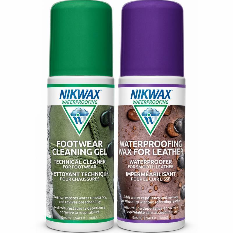 Footwear Duo-Pack 4.2oz / 125ml - Waterproofing Wax for Leather Liquid & Cleaning Gel - Not Applicable 2