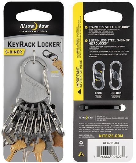 KeyRack Locker Steel S-Biner MicroLock - Stainless - Not Applicable 2