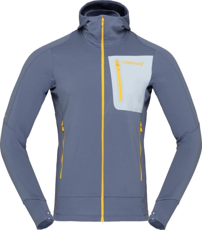 Falketind Power Grid Hood - Mens - Vintage Indigo 1