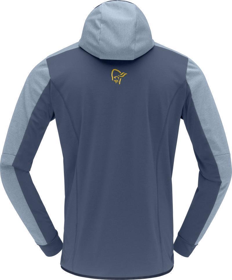 Falketind Warm2 Octa Hood - Mens - Blue Fog / Vintage Indigo 2