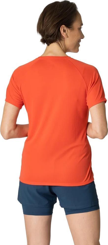 Essential Print Crew Neck SS - Womens - cayene 1