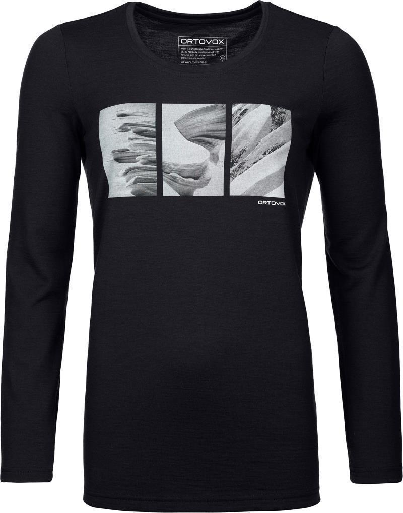 185 Merino Shape Pic LS - Womens - Black Raven 1
