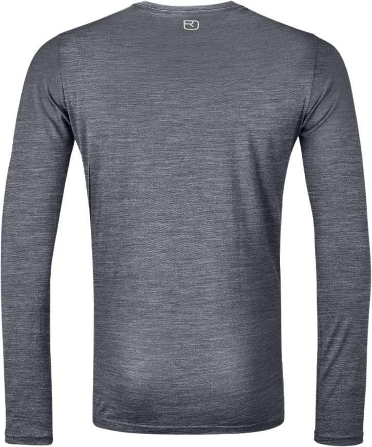 185 Merino Tangram LS - Mens - Grey Blend 2