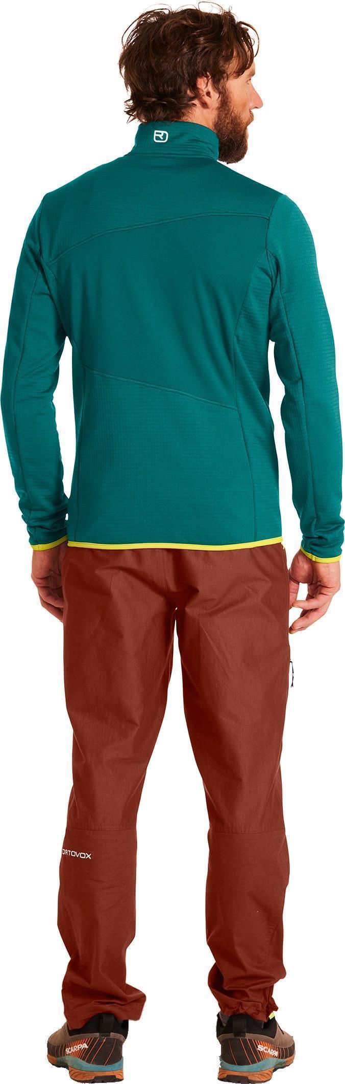 Fleece Grid Jacket - Mens - Pacific Green 3