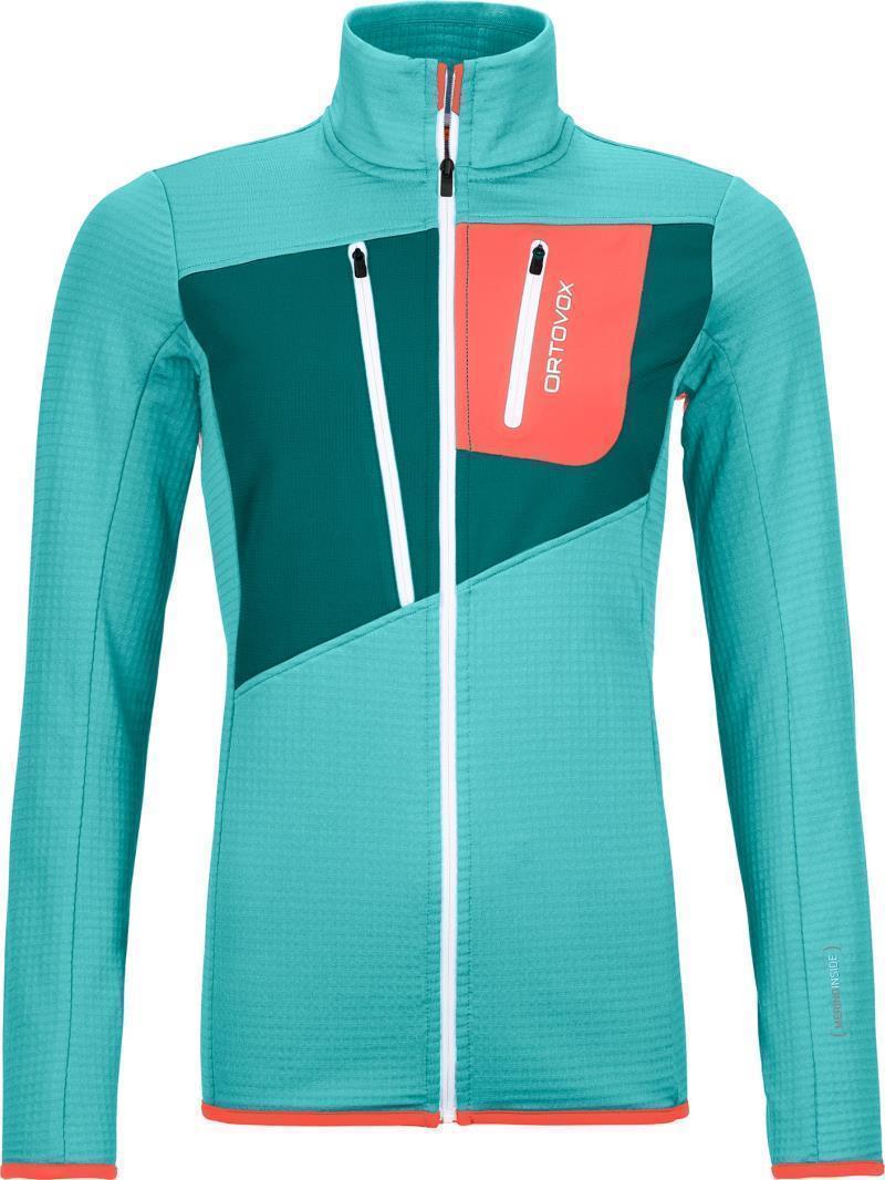 Fleece Grid Jacket - Womens - Ice Waterfall 1