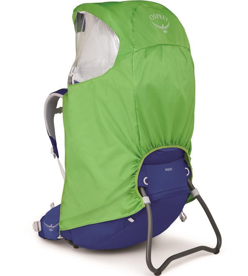 Poco Raincover for Child Carrier - Electric Lime 2