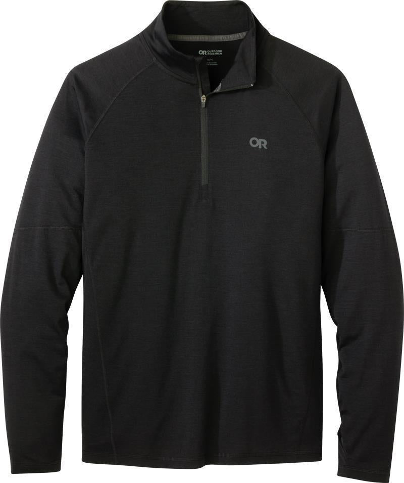 Alpine Onset Merino 150 Quarter Zip - Mens - Black 1