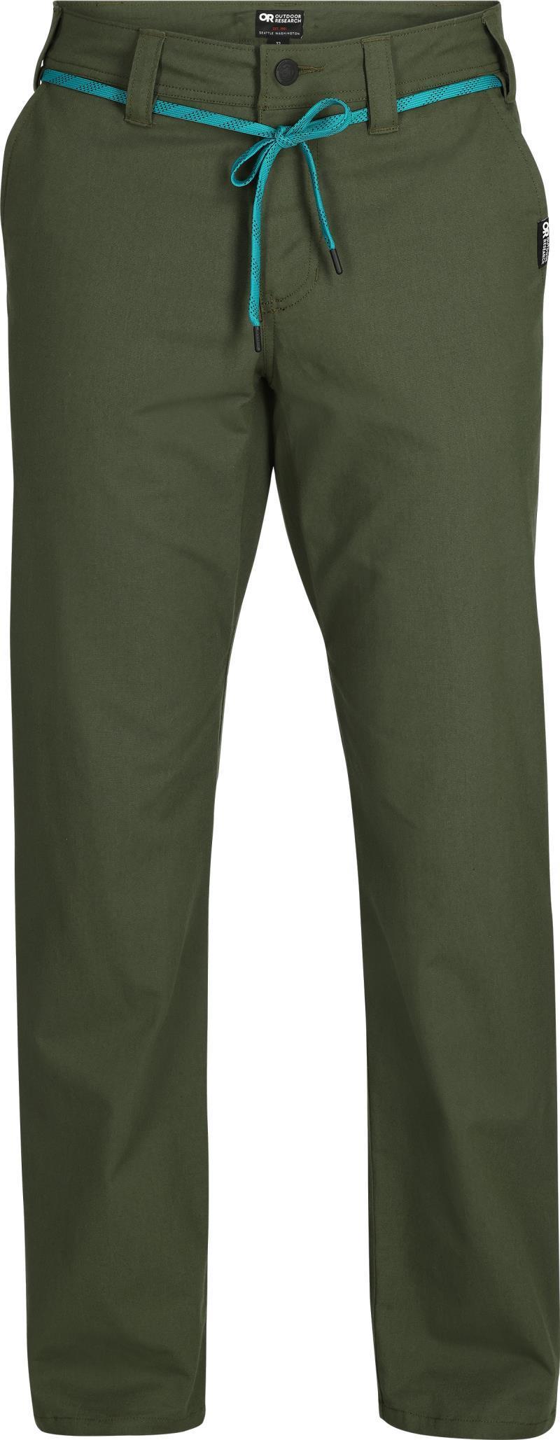 Canvas Pants, Straight Leg, 30" Inseam - Mens - Verde 1