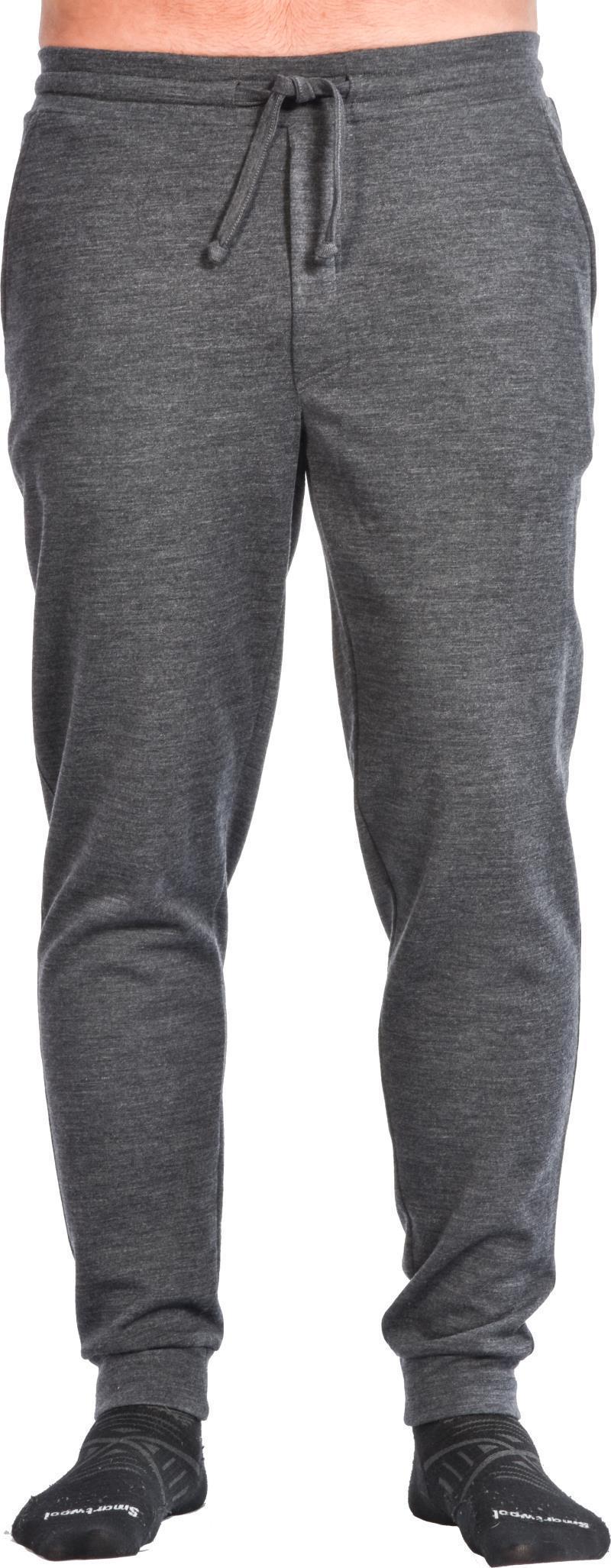 100% Merino, Drawstring Joggers, 260gm - Mens - charcoal 1