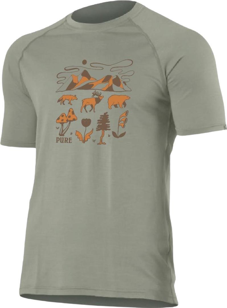 100% Merino, Outdoor Culture, SS T-Shirt 160gm - Mens - clay 1