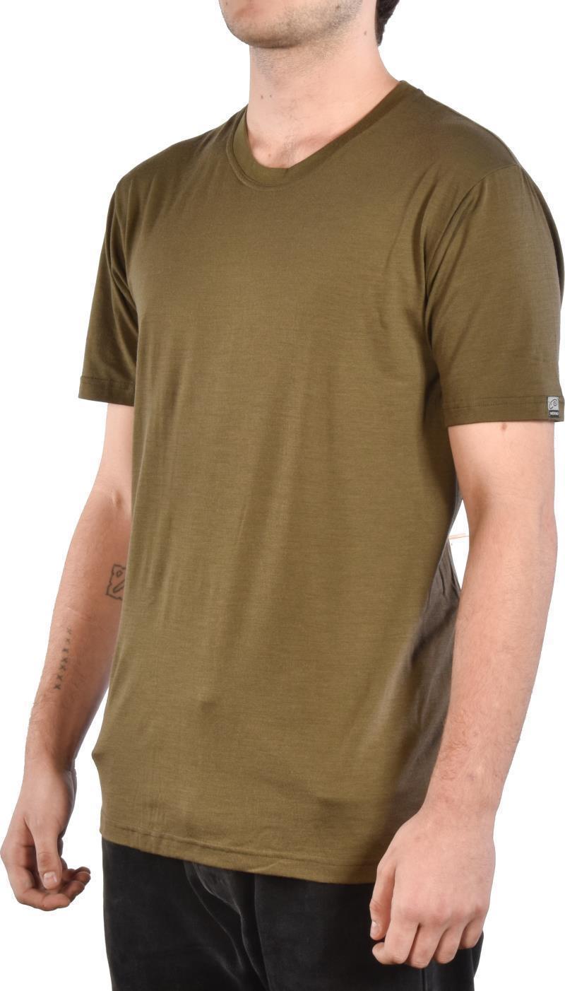 100% Merino Wool SS Crew 160 - Mens - Olive 2