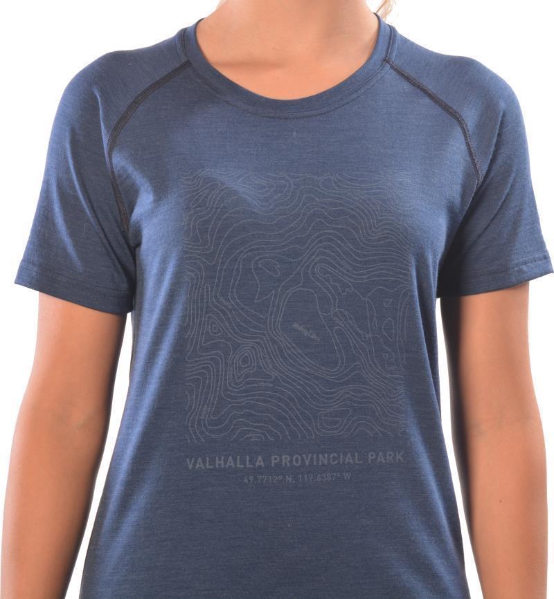 100% Merino Wool SS Provincial Park, Mulvey Basin - Womens - Navy 2