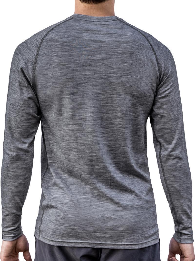 PURE Tree 100% Merino Wool LS T-Shirt - Mens - Ash 2