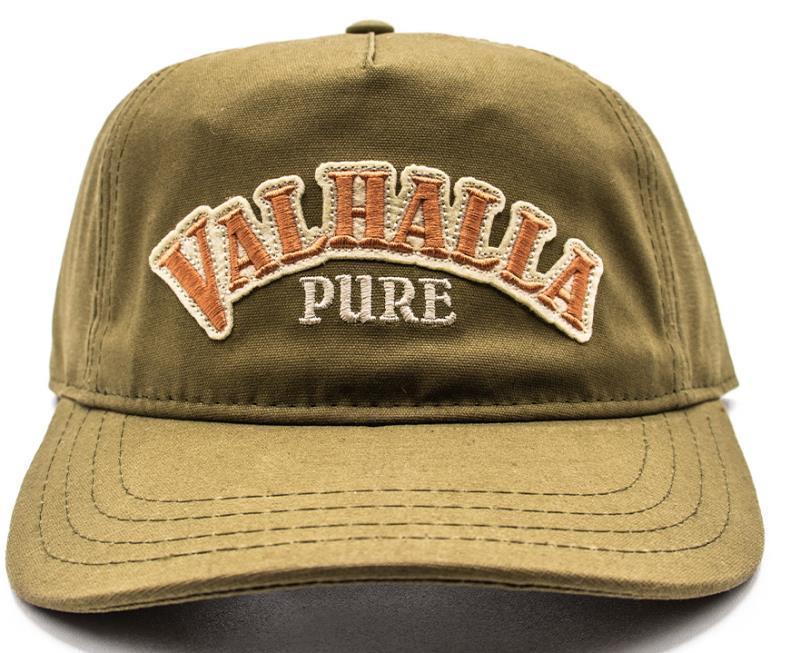 Valhalla PURE Logo Hat - Waxed Canvas - Forest 1
