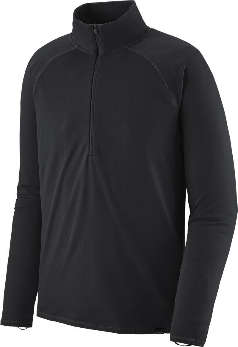 Capilene Midweight Zip Neck - Mens - Black 1