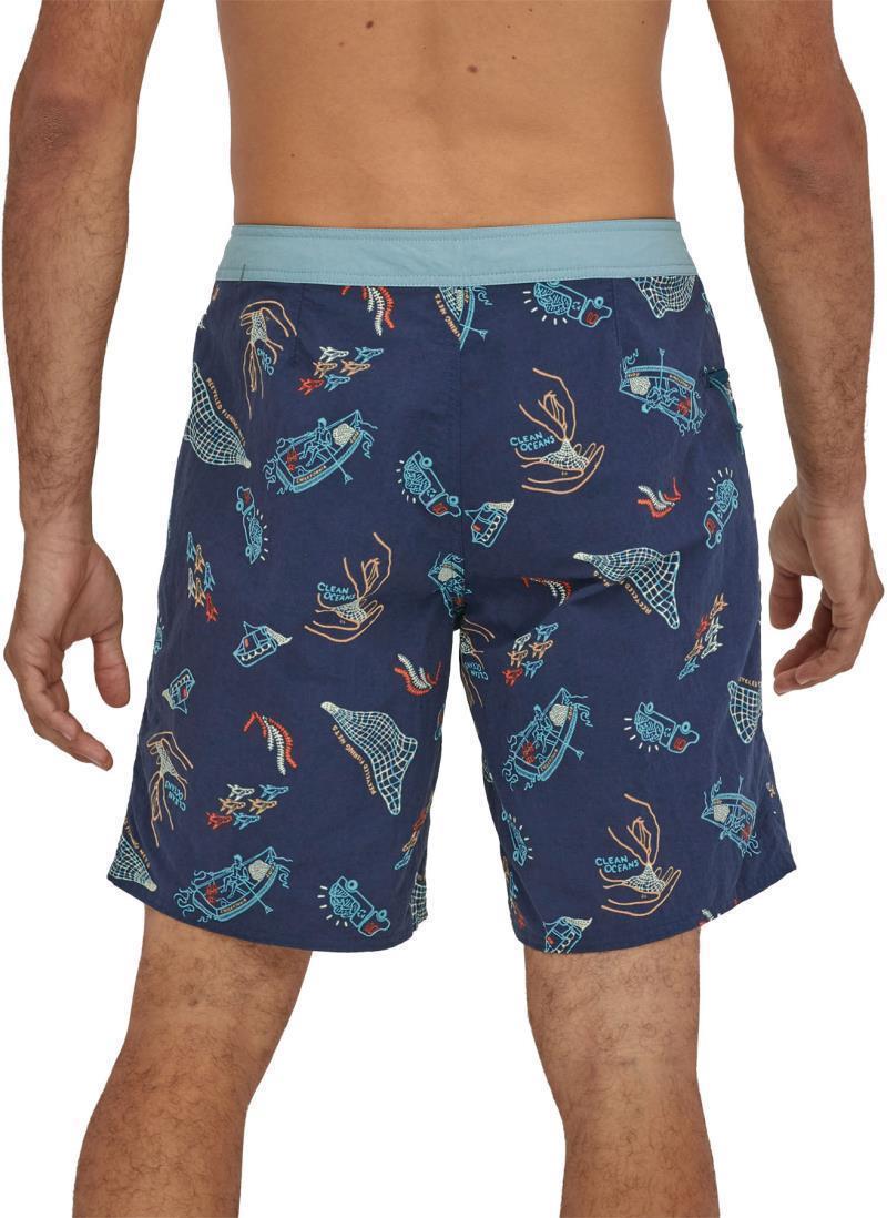 Wavefarer Boardshorts, 19" Outseam - Mens - Clean Currents / Tidepool Blue 3