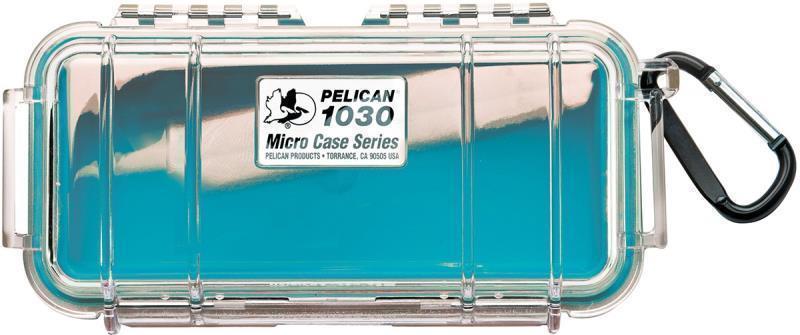 1030A Micro Case - Aqua Blue / Clear 1