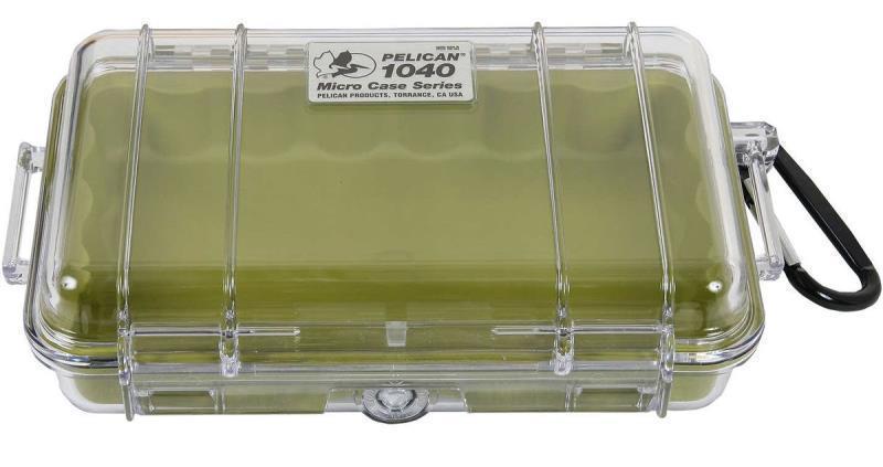 1040A Micro Case - Moss Green / Clear 1