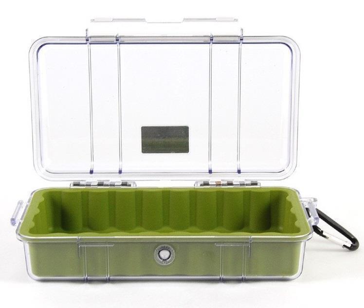 1060A Micro Case - Moss Green / Clear 1