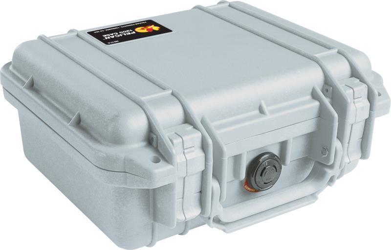 1200 Small Case With Foam - Silver 1