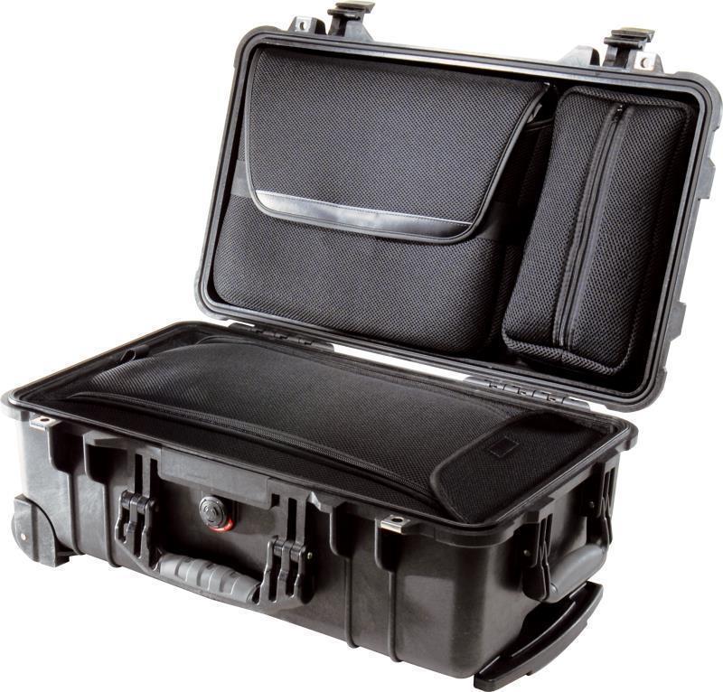 1510LOC Laptop Overnight Case with Luggage Insert - Black 2