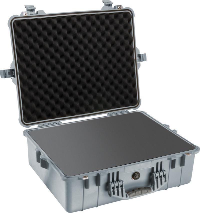 1600 Large Case With Foam - Silver 2